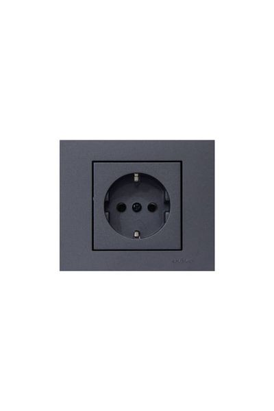 OVİVO Smoked Color Frame Included Grounded Socket