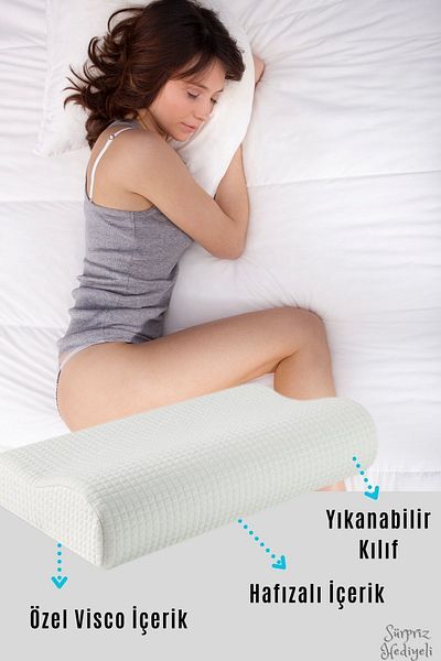 Ankaflex Μαξιλάρι λαιμού Visco Μαξιλάρι βισκόζης Visco Love Pillow Visco Pillow Ορθοπεδικό Μαξιλάρι Visco