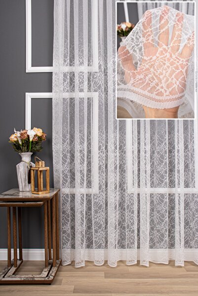 perdealemi Спеціальна серія плетених рівних тюлевих штор, 600x250, рідкі скла...