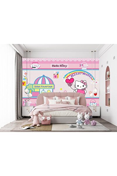 adalidekor Çocuk Odası Duvar Kağıdı Hello Kitty