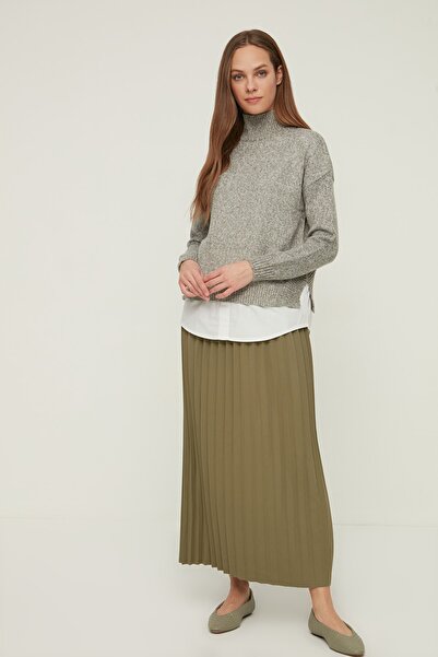 Trendyol Modest Skirt - Khaki - Maxi