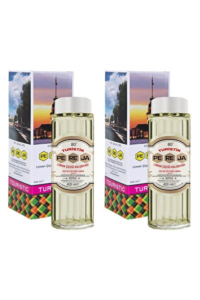 Pereja Limon Çiçeği Kolonyası 400 Ml Cam Ambalaj 2'li Set