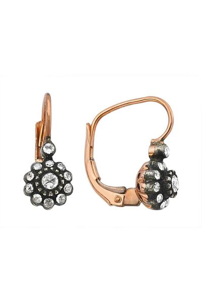 Sirius Pırlanta Elmas Gül Küpe