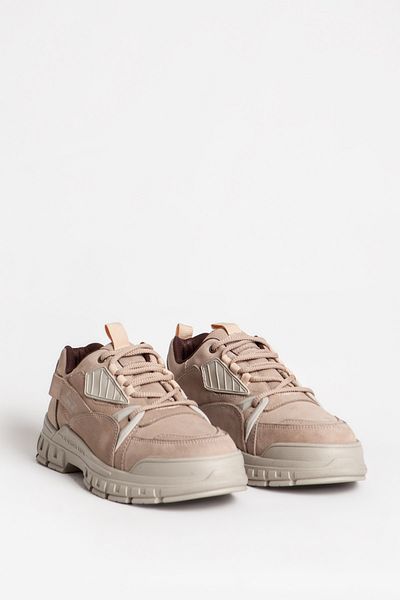 MARCOMEN Μπεζ - 14265 Ανδρικά παπούτσια Casual Atom Nubuck από γνήσιο δέρμα