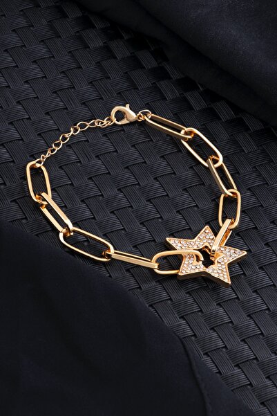 Sortie Aksesuar سوار على شكل نجمة من حجر الزركون 016