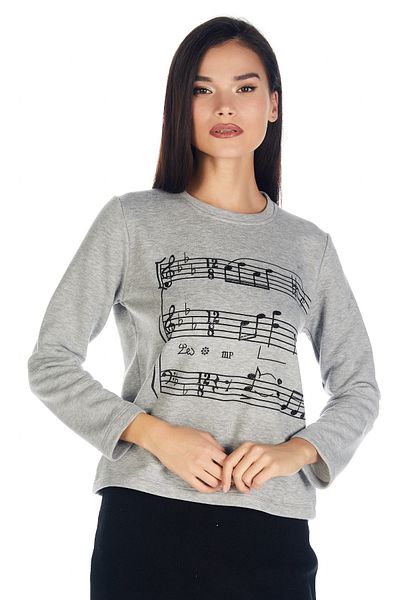 Solo Crystal Stone Printed Sweatshirt