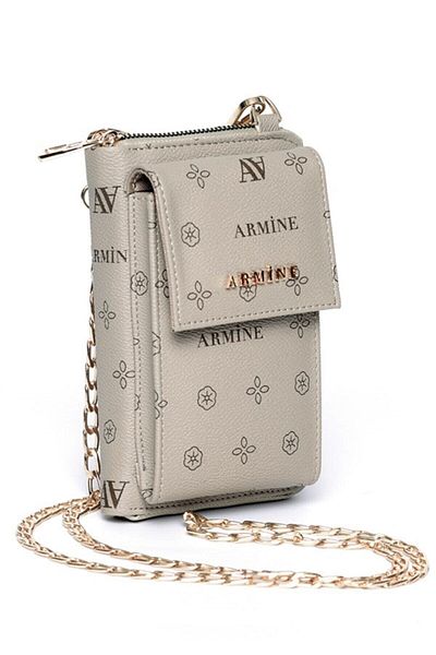 Armine Γυναικεία μίνι τσάντα ώμου χειρός 265 Mink Printed