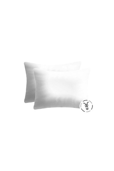 Lief Home Cotton Zippered Pillow Case| 50x70 2 Pieces