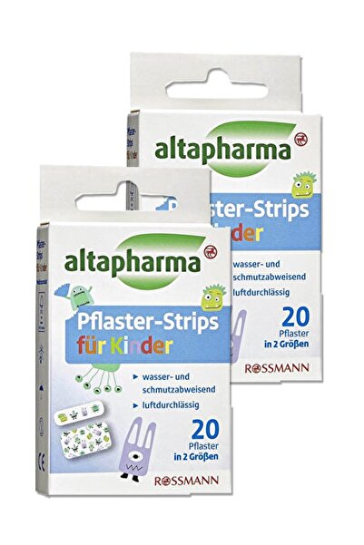 Altapharma Yara Bandı 20 Adet Cocuklar Için Şerit Yara Bandı 2 Farklı Boyut (...