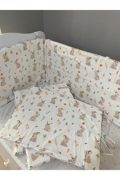 Jaju Baby Rabbit Patterned 60x120 Montessori/crib Baby Edge Protection Special Size