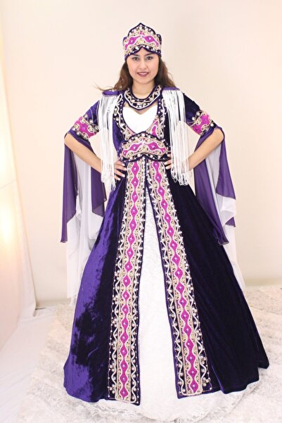 raha bindallı Özel Tasarım Kadife Hint Şeritli