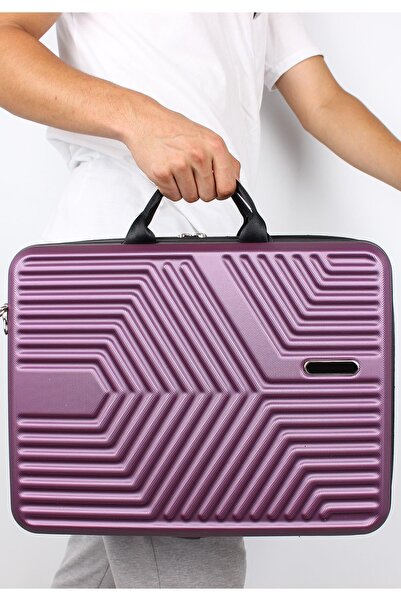 Bagacar Abs Kırılmaz Mor Laptop Ve Seyahat Çantası