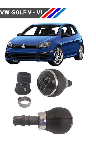 ZETOTO Golf 5 - 6 Gear Knob Black 6 Advanced Models Compatible with Domestic Production