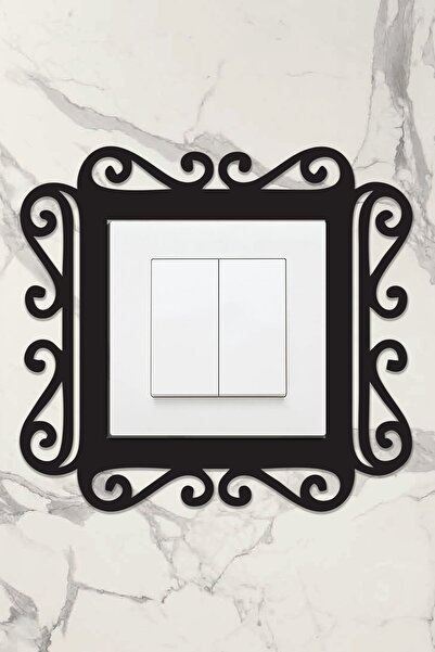 AHWALL Ahşap Priz Çerçevesi Desenli Model