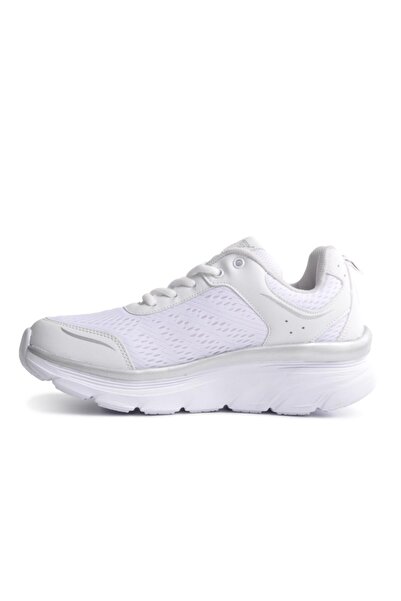 Best Of Bst-090 Λευκά γυναικεία παπούτσια περπάτημα με χοντρή σόλα από διχτυωτό υλικό