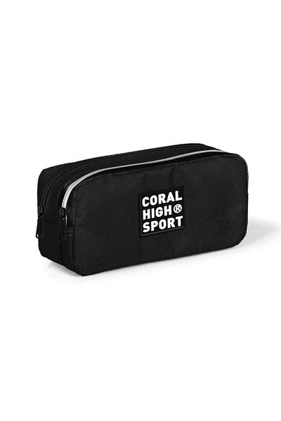 Coral High Αθλητική μαύρη τσάντα μολυβιού δύο θέσεων