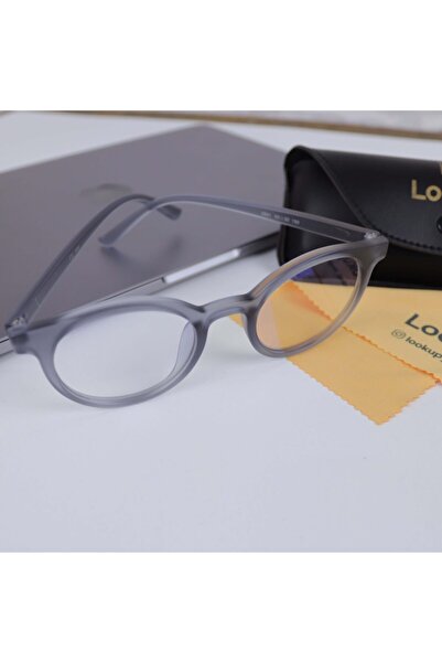 LOOKUP Lookup Gray Color Frame Transparent Glass Unisex Sunglasses