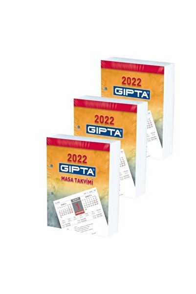 Gıpta تقويم مكتب بلوك 2022 10x13 سم 3 قطع