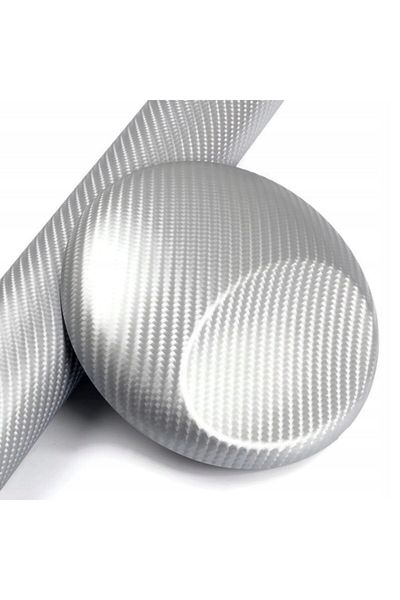 KrcDisplay Gray Carbon Foil 3D Air Channel Vehicle Covering Foil 152 cm x1 m