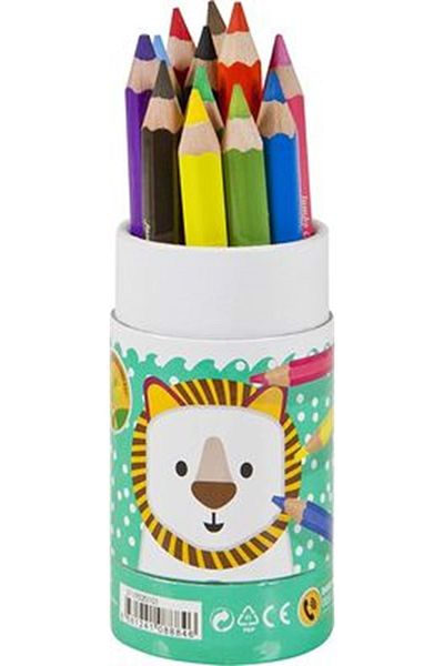 Adel Jumbo 12 Color Tube Crayons Set