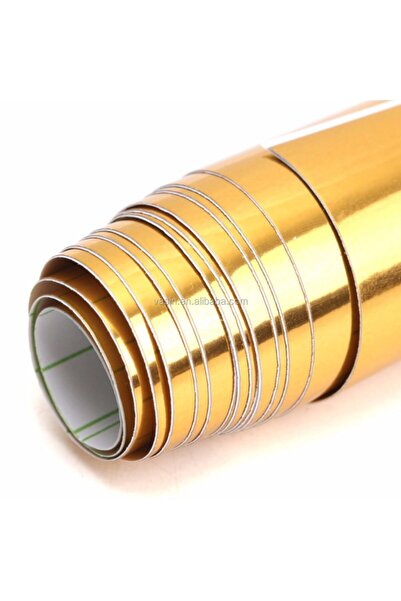 Baskı Madeni Krom Gold Altın (61 X 1 METRE) Kendinden Yapışkanlı Folyo