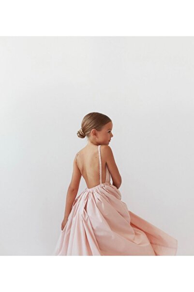 Da&Mira Kız Çocuk Askı Detaylı Elbise