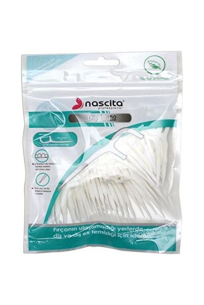 nascita 50'lik Nane Aromalı Kürdanlı Diş Ipi Paketi