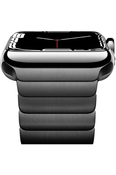 UnDePlus Apple Watch 42mm 44mm 45mm 49mm 1/2/3/4/5/6/se/se2/7/8/9/ultra 1/2 Link Metal Band