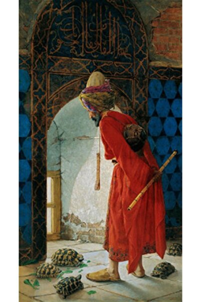 MARCEL SANAT Kaplumbağa Terbiyecisi Elmas Mozaik Tablo40x73 Cm