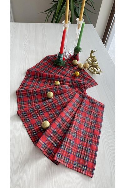 White Alamode Anul Nou Anul Nou Anul Nou Special Plaid Runner