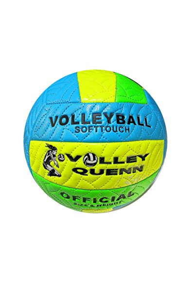 AVESSA كرة الطائرة الملكة الفوسفورية باللون الأزرق والأصفر والأخضر Bsf-012