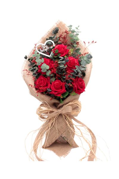 Lora Wedding Sevgililer Günü Için Özel Doğal Kurutulmuş Okaliptus Ve Yapay Ka...