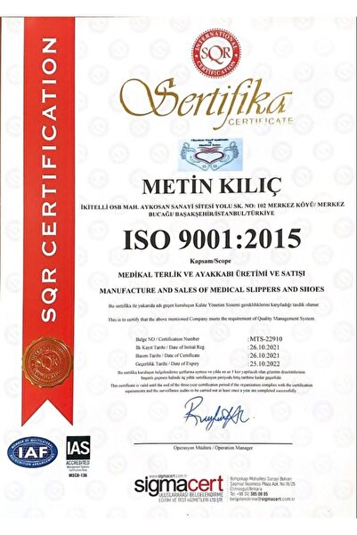 Hipokrat Medikal Sabo Ortopedik Mantar Sabo Doktor Hemşire Terliği