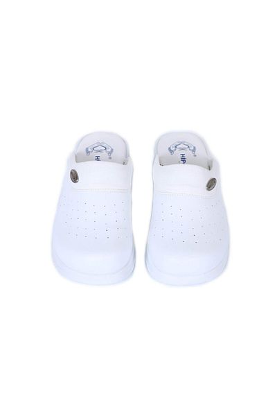 Hipokrat Medikal Sabo White Hippocrates Sabo Nubuck - Κοντά τακούνια (1-4 cm) Επίπεδα τακούνια Νοσοκόμα/γιατρός