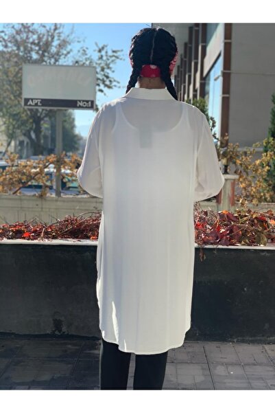 FUAT GÜRSEN Γυναικείο Μπλουζάκι Εκρού Λεπτομέρειας Κεντήματος