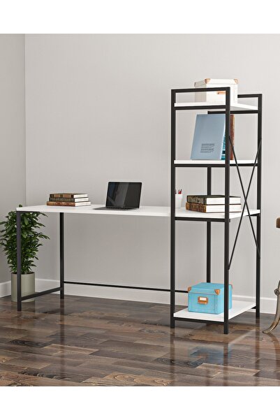 Wood House Asya Çalışma Masası - Beyaz