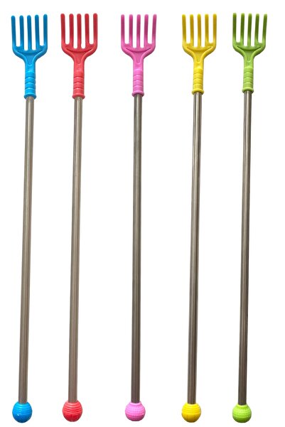 aktarloji ull Renk Metal Saplı Sırt Kayışıcı Sırt Kaşıma Çubuğu 42 Cm