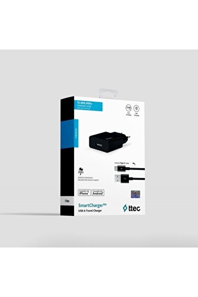 Ttec Smartcharger Seyahat Şarj Aleti 2.1a + Type-c Kablo