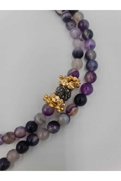 aetakıtasarım-jewaly Mor Rüyası Akik Ve Amatis Doğaltaş Kolye