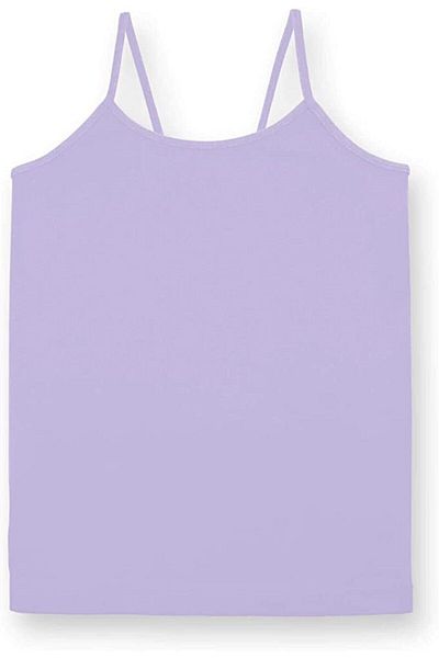 Shopiolog Girl's Cotton Rope Strap Lilac Undershirt 6 Pieces