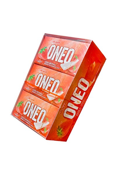 Oneo 27 Pieces Strawberry Flavored Chewing Gum - X 14 G