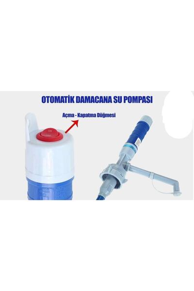 YFHOME Açma Kapama Tuşlu Ayarlanabilir Hortumlu Pilli Damacana Su Pompası