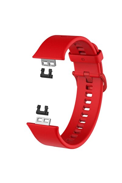 Huawei Watch Fit Kırmızı Silikon Kordon