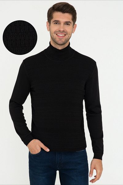 Pierre Cardin Black Men's Sweater G021SZ0TK.000.1388104