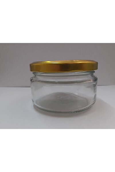 Alev Ticaret 6 Adet 230 Cc Basık Cam Magnolia-tatlı Kavanozu