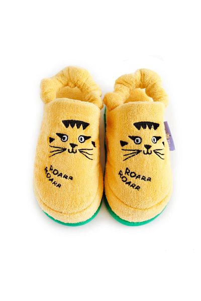 Milk & Moo Kinderhausschuhe Skater Cheetah 5-6 Jahre