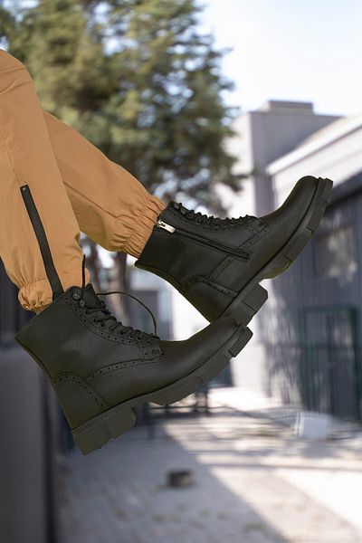 Riccon Men's Black Boots 0012730