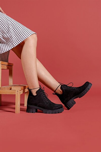 Riccon Černé semišové dámské boty0012202