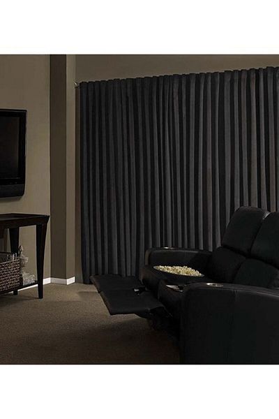 Brillant Blackout Blackout Sunshade Curtain Without Pleats Black Lcrblck 100x200 cm