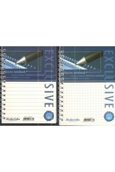 KESKİN COLOR 80 Sheets A6 Exclusive Spiral Cardboard Cover Checked Notebook143202-99